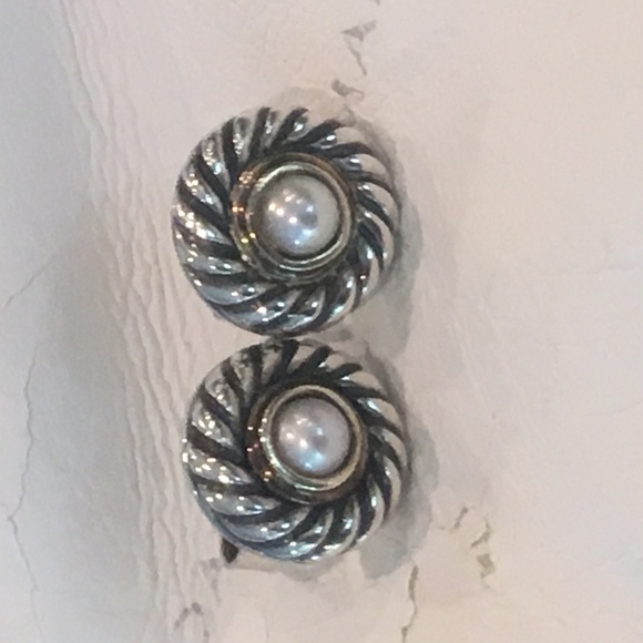 David Yurman Jewelry - David Yurman Silver and Gold earrings David Yurman Jewelry - David Yurman Silver and Gold earrings
